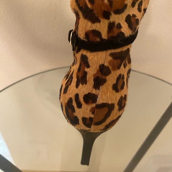 Lauren by Ralph Lauren Leopard leather Knee high boots - Picture 5 of 7